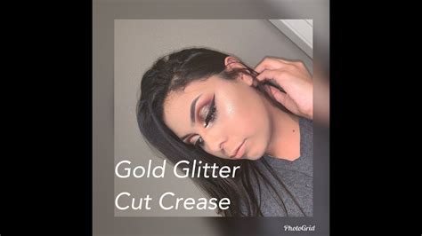 Gold Glitter Cut Crease Tutorial Youtube