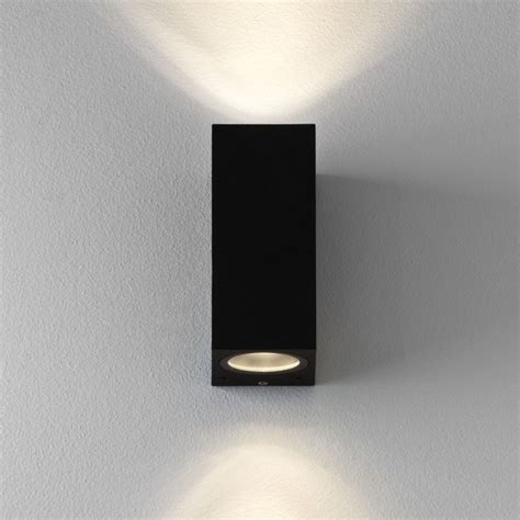 Chios Textured Black Led Outdoor Wall Lamp Ip For Up Down