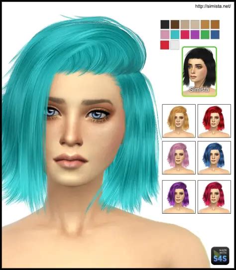 Simista Stealthic High Life H0airstyle Retextured Sims 4 Hairs