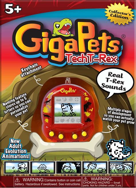 Gigapets Giga Pets Tech T Rex Virtual Animal Pet Toy Upgraded