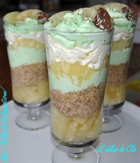 L Atelier De Cilo Trifle Ananas Granola Coco Chantilly Mojito