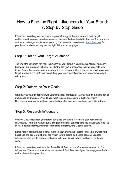 Ppt How To Find The Right Influencers For Your Brand A Step By Step