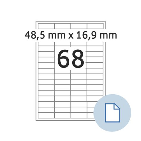 Herma Labels On A Sheets Paper White X Mm Sheets