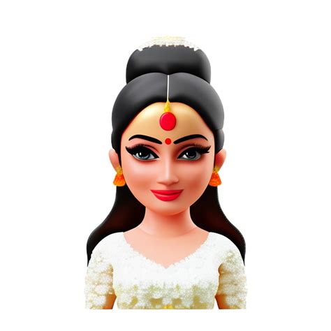 Indian Bride Face 3d Rendering Icon Illustration 29433338 PNG