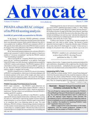 Fillable Online Phada Advocate Public Housing Authorities Directors