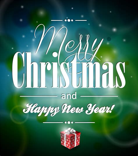 Vector Merry Christmas Illustration With Typographic Design 357662