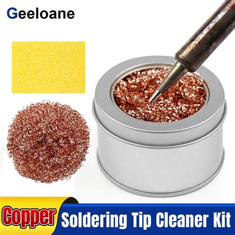 Geeloane Soldeerbout Tip Cleaning Kit Koper Schoonmaken Bal Soldeerbout