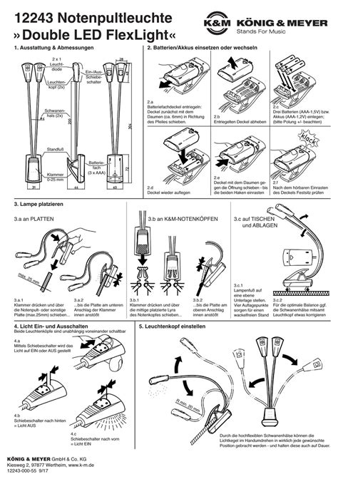 Konig Meyer Double Led Flexlight Installation Instructions Pdf