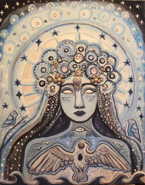 Celestial Goddess Painting by Juliana Lachance | Saatchi Art