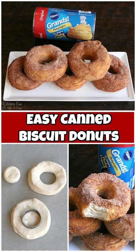 Easy Canned Biscuit Donutsthese Cinnamon And Sugar Doughnuts Are So