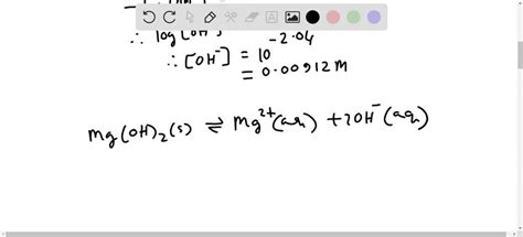 SOLVED If Mg OH 2 Has A Ksp Of 7 0 107 Then What Is The Solubility