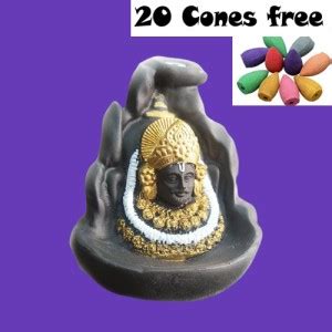 KLASSYWORLD Smoke Khatu Shyam Ji Water Fountain Backflow Incense Burner