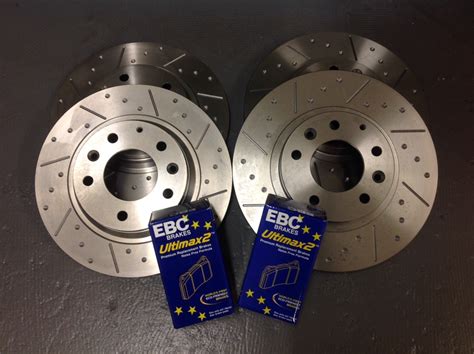 Mazda Mx Mk Grooved Performance Brake Discs Ebc Ultimax Pads