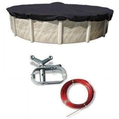 Bilot 24 Foot Round Pool Value Winter Cover for Above Ground Pools ...