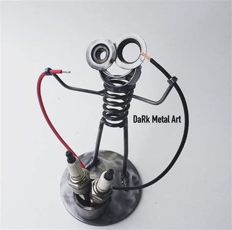 Electrician Metal Art Etsy Metal Art Welded Scrap Metal Art Metal