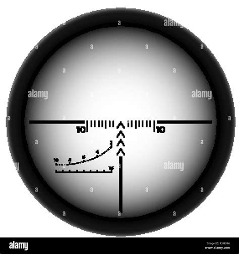 Sniper scope crosshairs. Rifle aim icon. Weapon viewfinder Stock Vector ...