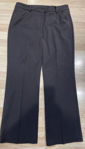 Talbots Size 12 Brown Dress Pant Womens Trousers Curvy Fit Jo1804 Ca