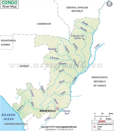 Congo River Map | Congo river, Map, River