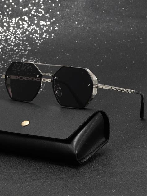 Men Geometric Frame Sunglasses Sunglass Frames Mens Accessories Men