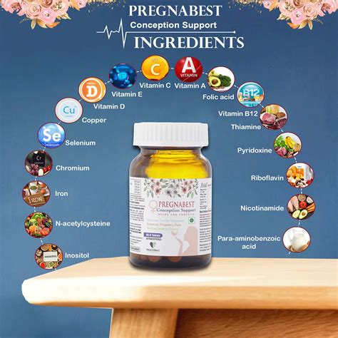 Buy Healthbest Pregnabest Conception Support Tablets Enhance Pregnancy