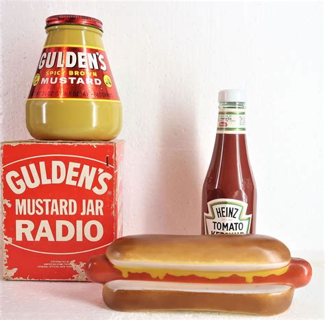 Hotdog Heinz Ketchup And Guldens Mustard Radios Vintage Jul 17 2020