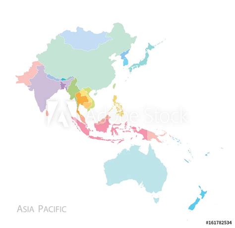 Map of Asia Pacific from Wallmural | Wallpassion