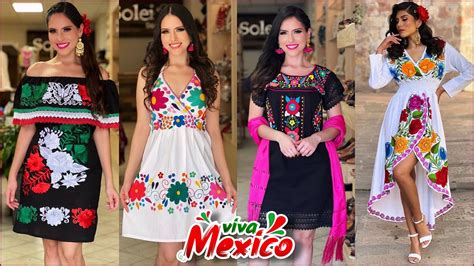 Outfits Fiestas Patrias Viva Mexico 🇲🇽 Vestidos Bordados Mexicanos 15 16 Septiembre Noche