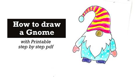 How To Draw A Gnome Step By Step