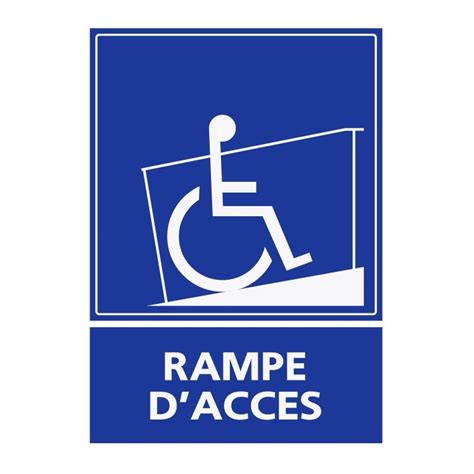 Panneau Handicap Rampe D Acc S Refz Sticker Communication