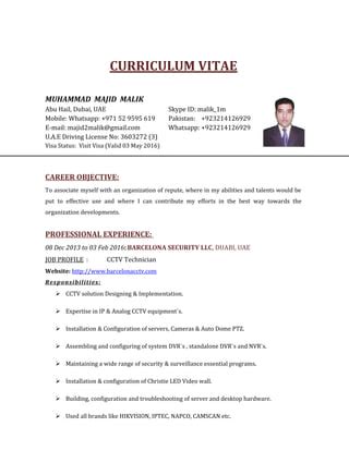 CCTV TECHNICIAN FINAL | PDF