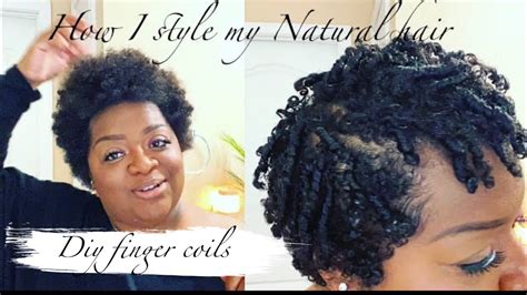 How I Style My Natural Hair Diy Finger Coils Natural Hair Tutorial