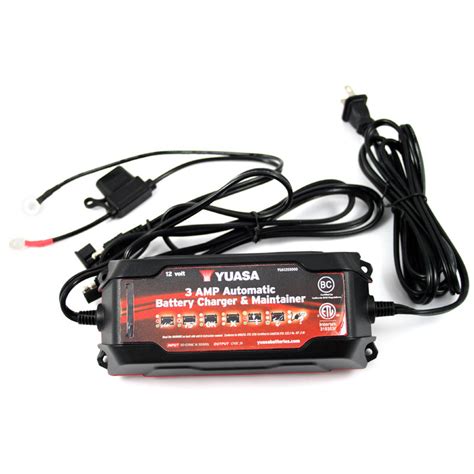 Yuasa 3 Amp Automatic Battery Charger Maintainer — Hfx Motorsports