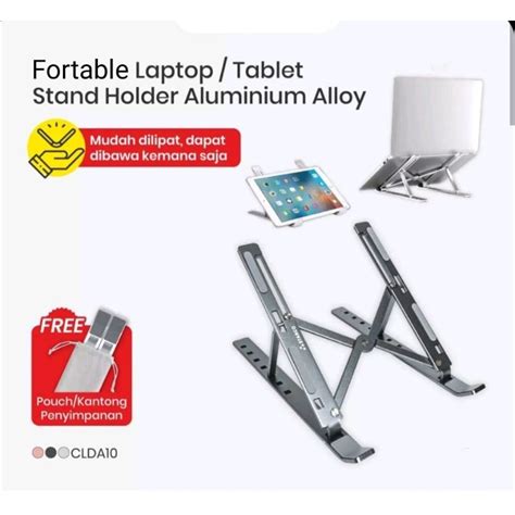 Jual Mixio Standing Laptop Alumenium Lipat Tablet Stand Dudukan