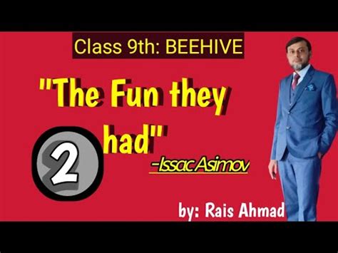 The Fun They Had Summary Ch 1 English Beehive YouTube