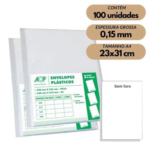 Comprar Envelope Saco Pl Stico A Acp Mm Sem Furos C Grosso