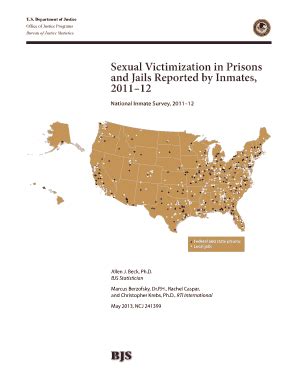 Fillable Online Bjs Sexual Victimization In Prisons And Jails Reported