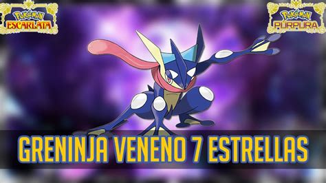 Greninja llega a Pokémon Escarlata y Púrpura en una Teraincursión de 7