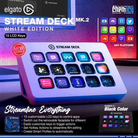 Jual Elgato Stream Deck Mk2 15 Lcd Keys Live Controller Shopee Indonesia