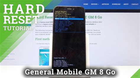 Hard Reset General Mobile Gm Go Remove Screen Lock Youtube