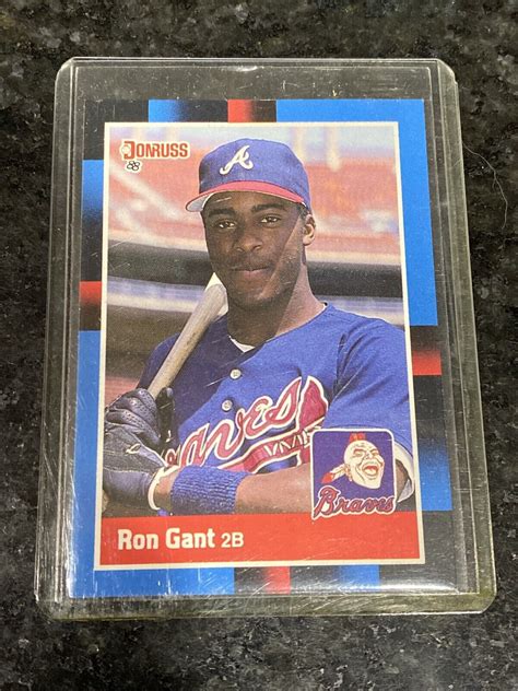 1988 Donruss Ron Gant 654 Atlanta Braves Rookie RC Card EBay