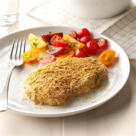 Mustard Pork Chops With Bread Crumbs