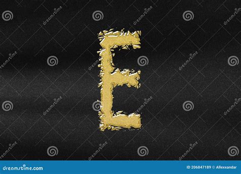 Epsilon Sign Epsilon Letter Greek Alphabet Symbol Stock Photo