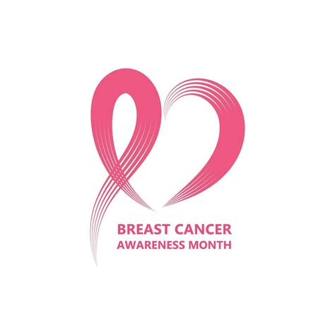 breast cancer awareness month poster logo icon vector illustration ...