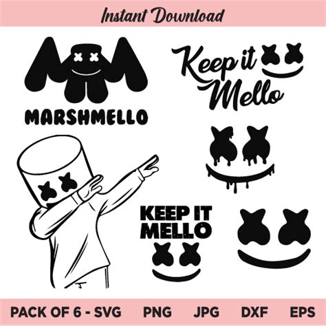 Marshmello Svg Bundle Dj Marshmello Svg Bundle Marshmello Svg Dj