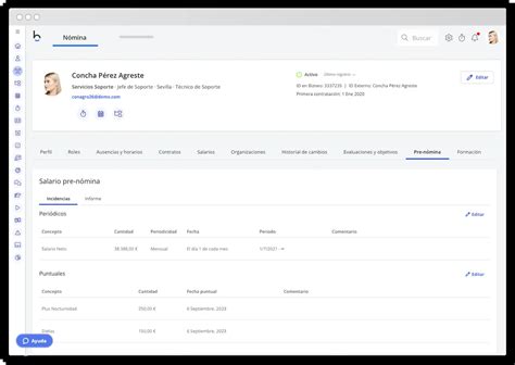 Software de gestión de nómina planilla de pago Bizneo HR