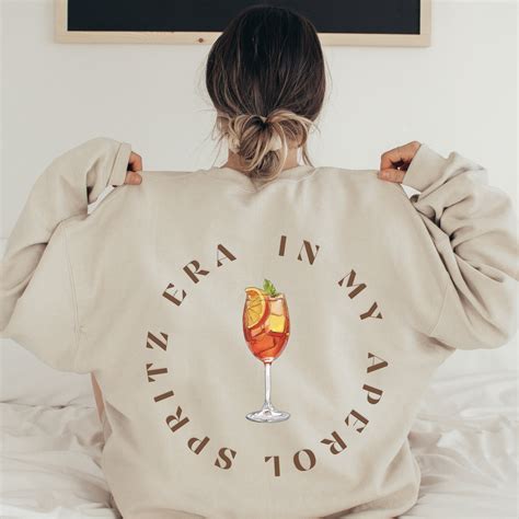 Aperol Spritz Era Sweatshirt Gifts For Her Minimalist Etsy