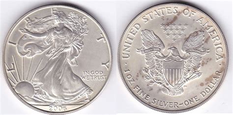 Usa Dollar Amrican Eagle Feinsilber Er Unc Ma Shops