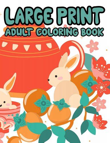 Large Print Adult Coloring Book Easy Coloring Books For Seniors And