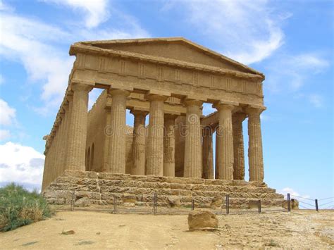 Templo Del Valle De Concordia De Los Templos Agrigento Sicilia Italia