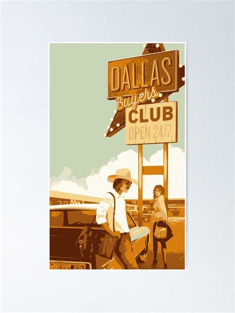 Dallas Buyers Club Poster Matthew McConaughey Movie Print Music & Movie Posters Art ...